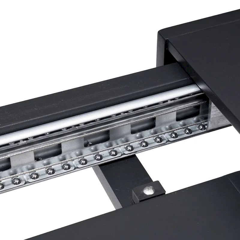 Table de salle à manger extensible en aluminium VredHom pour 4 à 6 personnes - 46,1 / 63,8 (L) x 27,6 (l) x 29,9 (H)