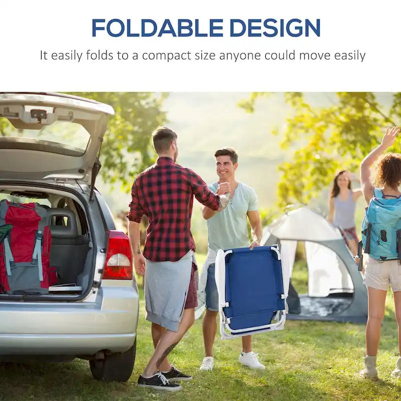 Chaise longue pliante, fauteuil de bronzage d'extérieur, dossier inclinable 4 positions, accoudoirs, structure en métal et tissu en maille