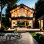 Table rectangulaire en treillis métallique, 65 x 31,5