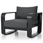 Ensemble de mobilier de jardin en aluminium 3 pièces avec coussin et table basse
