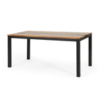 Table de salle à manger extérieure en bois - 69,00 L x 35,00 l x 29,50 H
