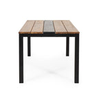 Table de salle à manger extérieure en bois - 69,00 L x 35,00 l x 29,50 H