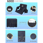 Sièges de stade larges pour gradins, sièges de gradins avec dossier, chaises de sol, 5 positions inclinables