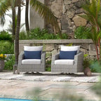 Cannes 2 Piece Sunbrella Outdoor Patio Motion Club Chairs