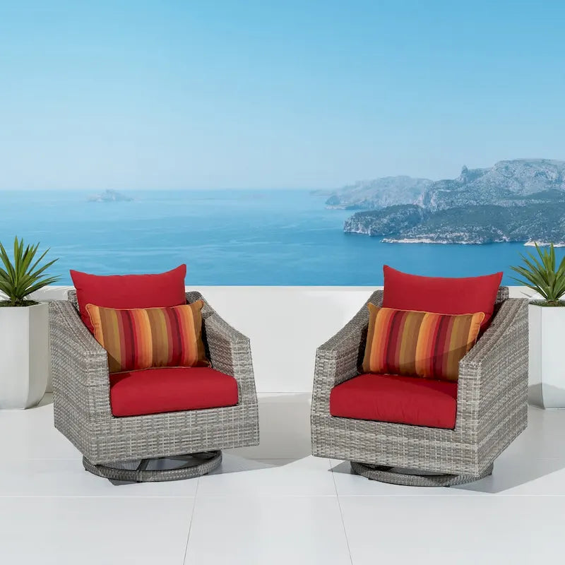 Cannes 2 Pièces Sunbrella Fauteuils de jardin inclinables