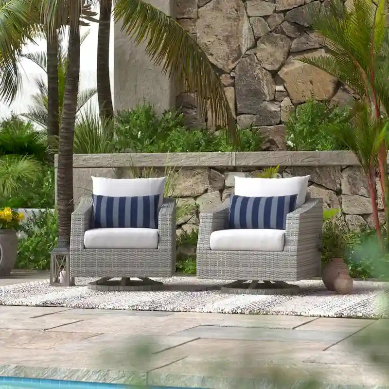 Cannes 2 Pièces Sunbrella Fauteuils de jardin inclinables