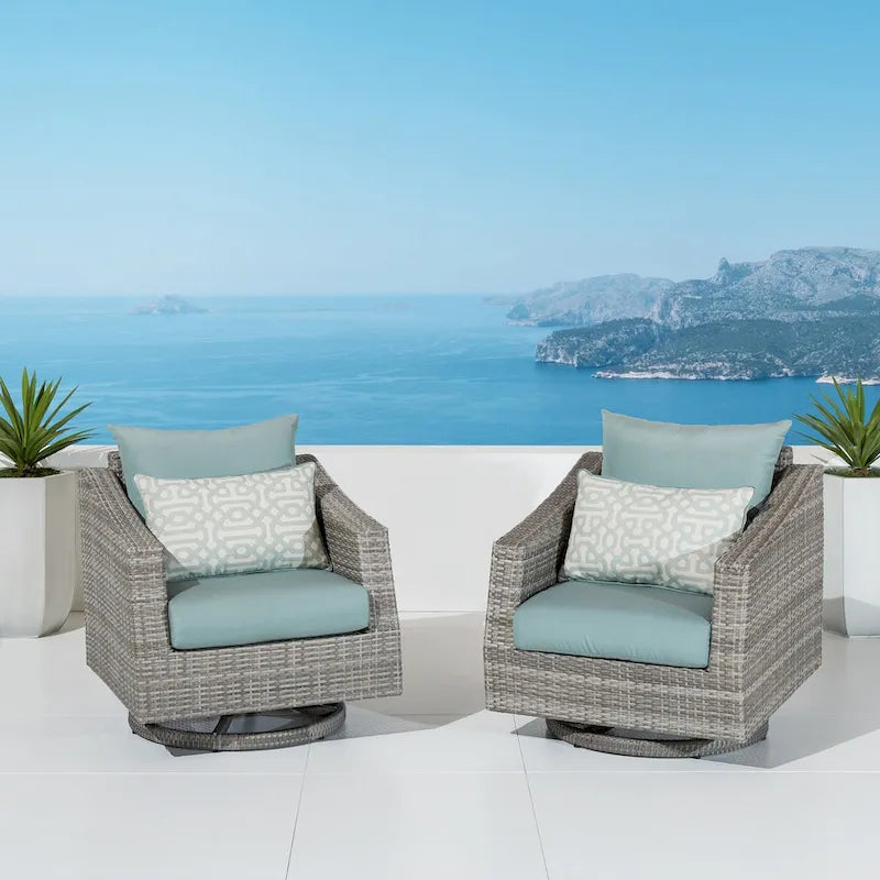 Cannes 2 Pièces Sunbrella Fauteuils de jardin inclinables
