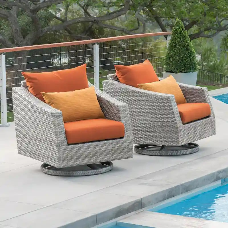 Cannes 2 Pièces Sunbrella Fauteuils de jardin inclinables