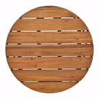 Ensemble de canapé d'angle d'extérieur 6 pièces avec tables basses gigognes et assises rembourrées