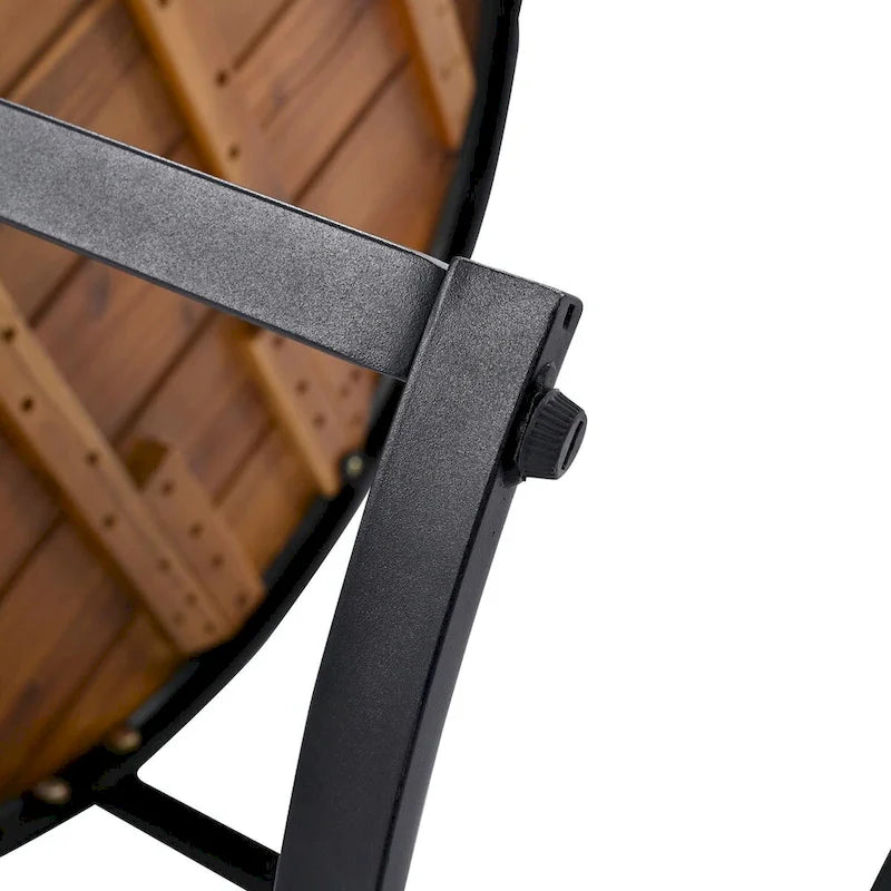 Ensemble de canapé d'angle d'extérieur 6 pièces avec tables basses gigognes et assises rembourrées