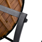 Ensemble de canapé d'angle d'extérieur 6 pièces avec tables basses gigognes et assises rembourrées