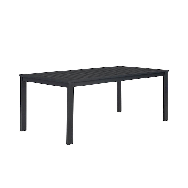 Ensemble table et 6 chaises de jardin en aluminium Sardinia - Noir