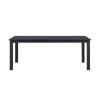 Ensemble table et 6 chaises de jardin en aluminium Sardinia - Noir