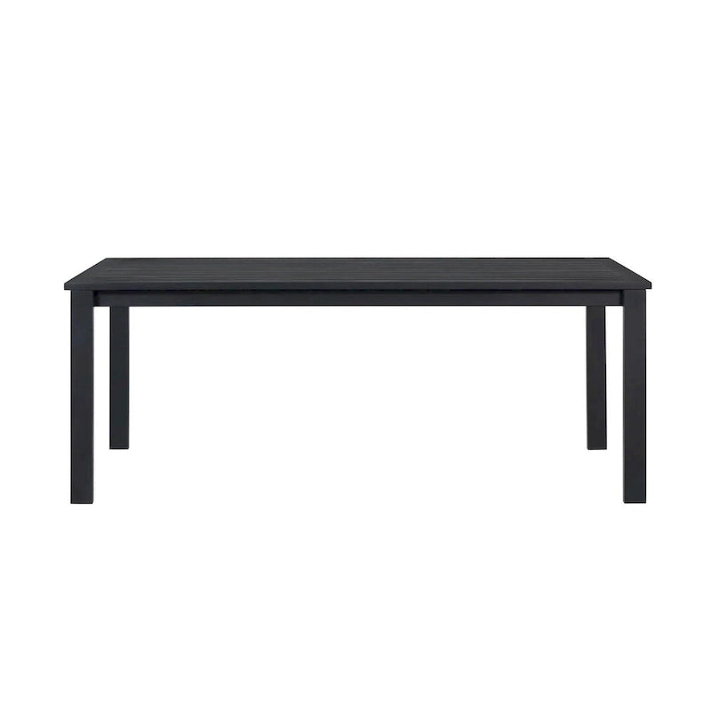 Ensemble table et 6 chaises de jardin en aluminium Sardinia - Noir