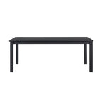Ensemble table et 6 chaises de jardin en aluminium Sardinia - Noir