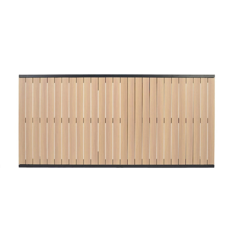 Ensemble de salle à manger d'extérieur en aluminium Amazonia Petherson - Chaises noires