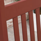 Ensemble de 2 fauteuils à bascule d'extérieur avec table d'appoint