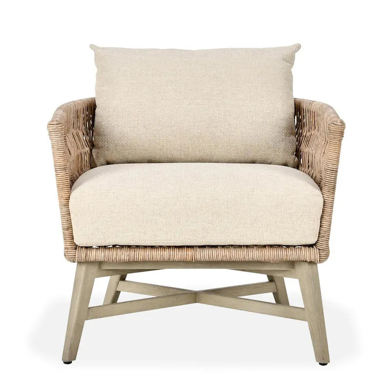 Fauteuil d'appoint d'extérieur en bois massif Collins de Classic Home