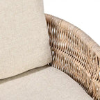 Fauteuil d'appoint d'extérieur en bois massif Collins de Classic Home