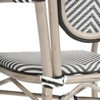 Lot de 2 chaises commerciales Paris tout temps avec accoudoirs et structure métallique - Non applicable
