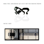 Ensemble de sièges 6 personnes en osier/rotin avec coussins