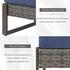 Repose-pieds d'extérieur Gymojoy avec coussins - Gris