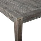 Ensemble de salle à manger d'extérieur 7 pièces, table rectangulaire en bois d'acacia avec chaises
