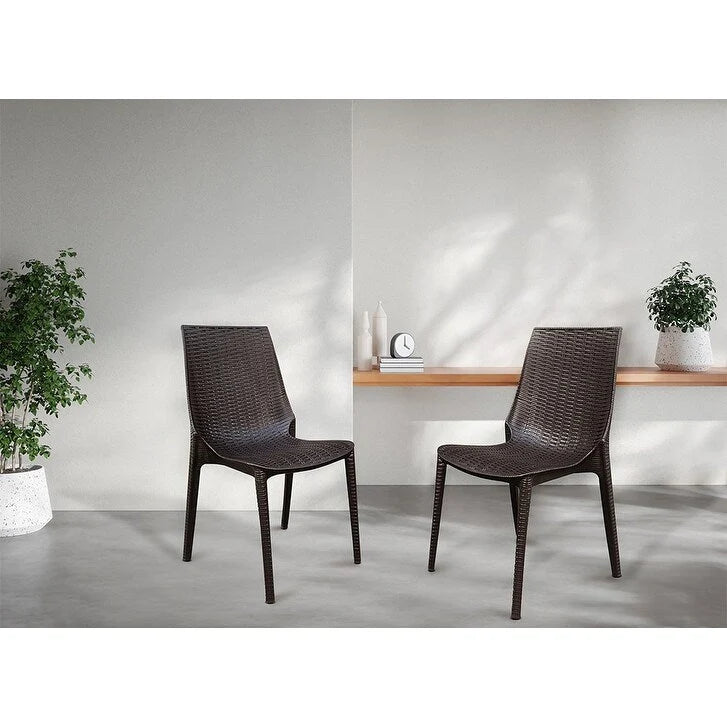 Lumina outdoor patio chair, set of two