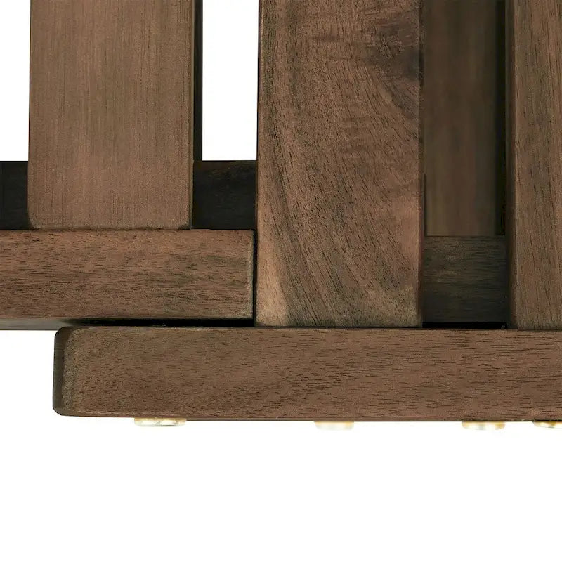 Canapé-lit d'extérieur en bois réglable avec coussins
