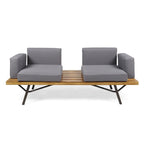 Canapé d'extérieur en bois d'acacia