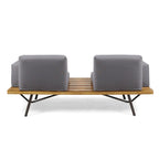 Canapé d'extérieur en bois d'acacia