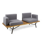 Canapé d'extérieur en bois d'acacia