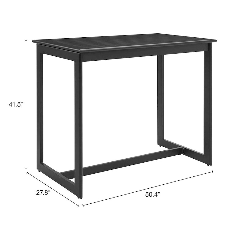 Table de bar Midnight Wave noire