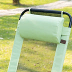 Ensemble de 2 chaises de jardin pliantes, chaise de terrasse extérieure avec dossier inclinable, chaise de camping avec appui-tête amovible pour jardin