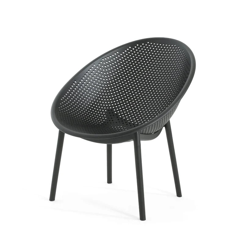 Christopher Knight Home - Gould Fauteuil d'appoint Elise en polyester pour intérieur/extérieur (lot de 2)