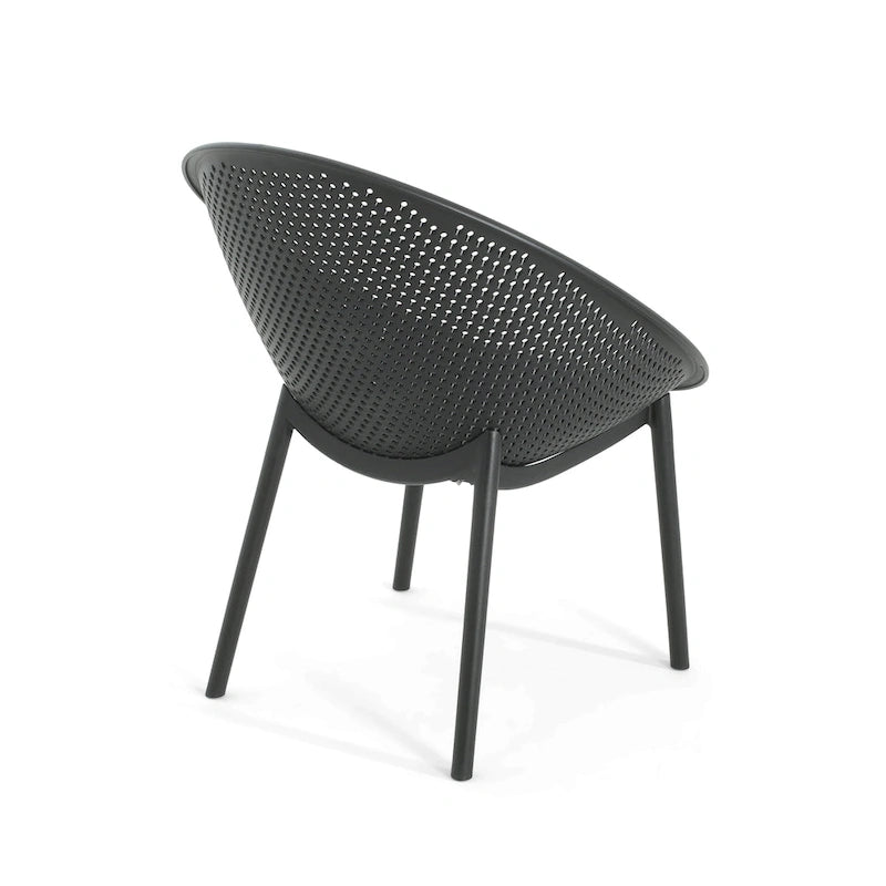 Christopher Knight Home - Gould Fauteuil d'appoint Elise en polyester pour intérieur/extérieur (lot de 2)