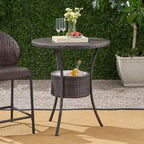 Rattan Counter Table