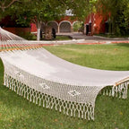 Hamac Maya Daydream en coton blanc fait main (Mexique)