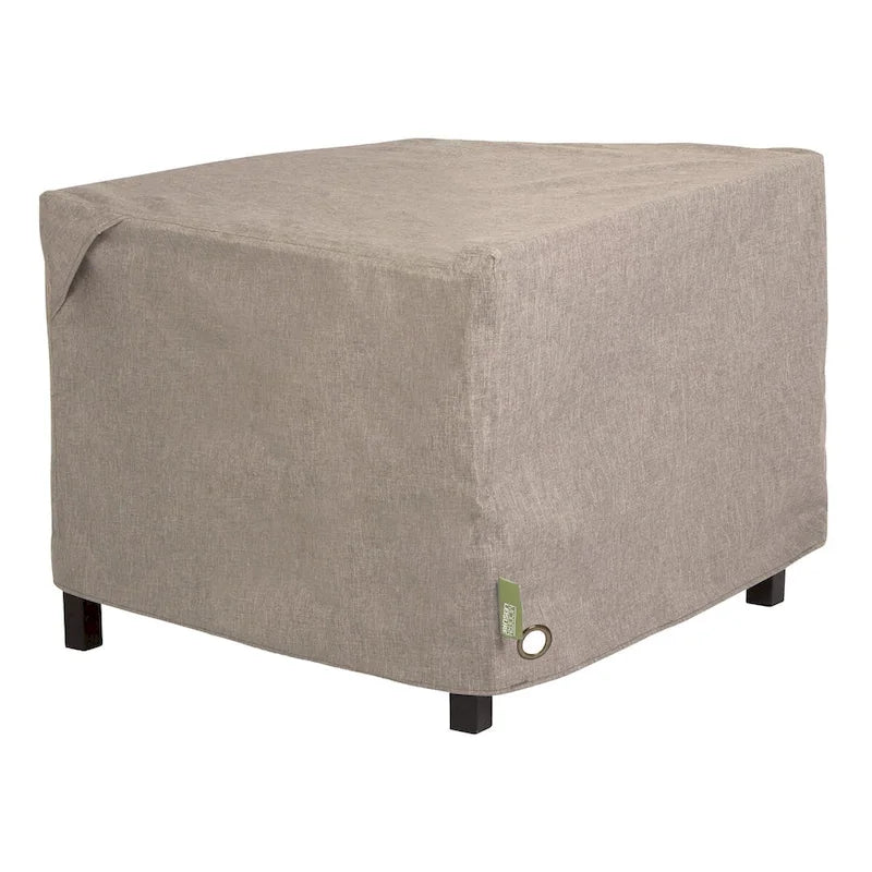 Modern Leisure Garrison Square Fire Pit Table Cover, Waterproof, 42  Square x 22 H, Sandstone