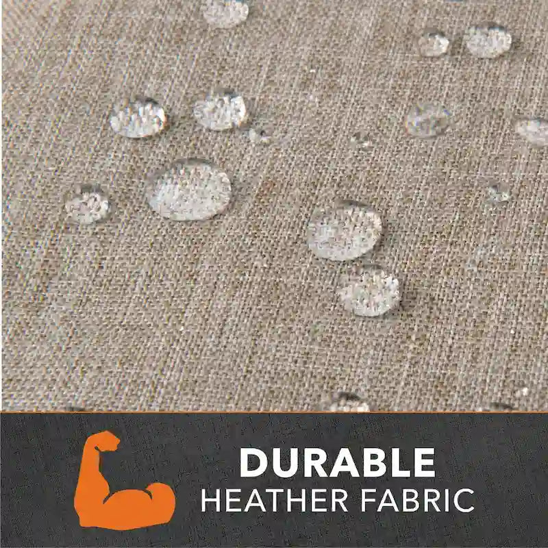 Housse de table de foyer carrée Modern Leisure Garrison, imperméable, 107 cm x 107 cm x 56 cm, grès