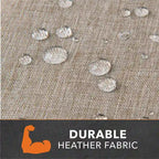 Housse de table de foyer carrée Modern Leisure Garrison, imperméable, 107 cm x 107 cm x 56 cm, grès