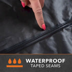 Housse de table de foyer carrée Modern Leisure Garrison, imperméable, 107 cm x 107 cm x 56 cm, grès