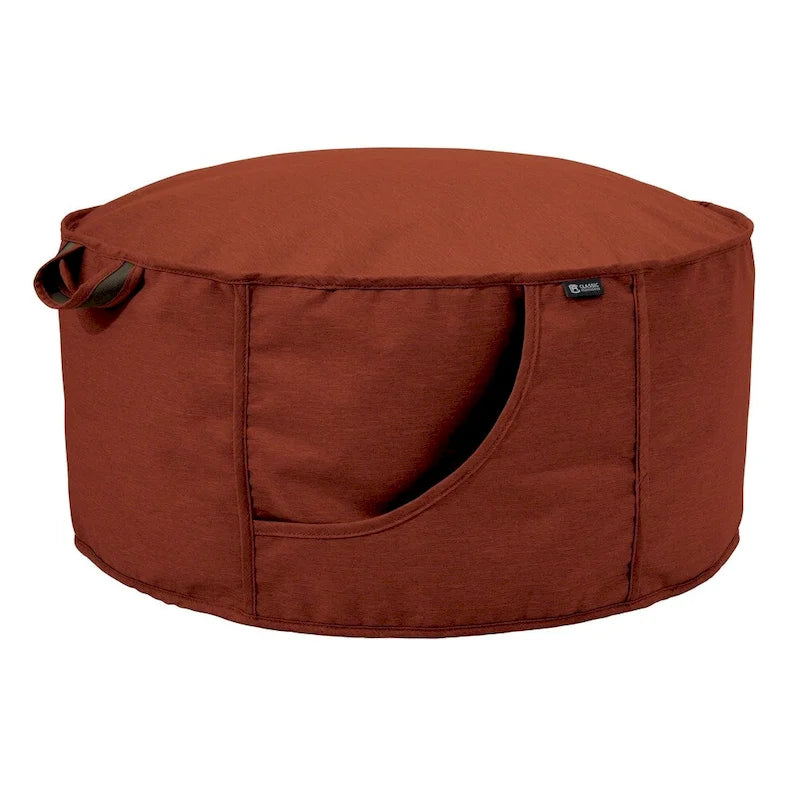 Pouf d'intérieur/extérieur sans cadre Montlake de Classic Accessories, gris chiné
