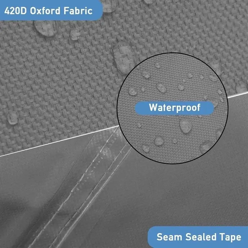 Housse extérieure imperméable et coupe-vent, adaptée aux tables et canapés 12 places