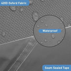Housse extérieure imperméable et coupe-vent, adaptée aux tables et canapés 12 places