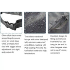 Housse extérieure imperméable et coupe-vent, adaptée aux tables et canapés 12 places