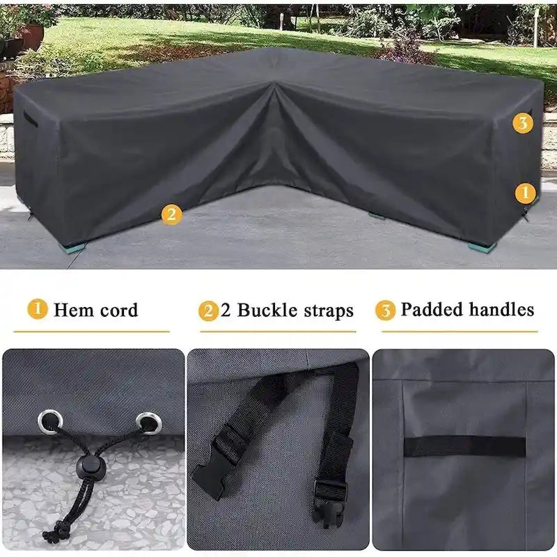 Housse de canapé d'extérieur modulable, imperméable et résistante aux UV