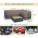 Housse de canapé d'extérieur modulable, imperméable et résistante aux UV