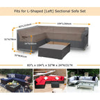 Housse de canapé d'extérieur modulable, imperméable et résistante aux UV