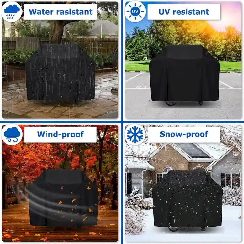 Housse robuste pour barbecue à gaz, imperméable et résistante aux UV et à la décoloration - 55 x 30 x 47